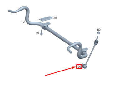 New MERCEDES-BENZ C S206 Front Right Stabilizer Link A2063233600 NO DUTY TO  