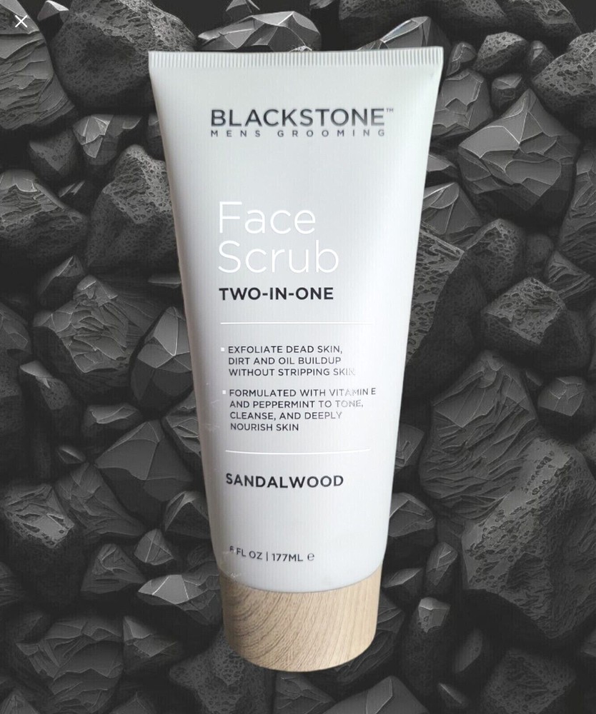 TAKE 2 GET 20% OFF Blackstone Mens Grooming Mens 2 in 1 Face Scrub SANDALWOOD