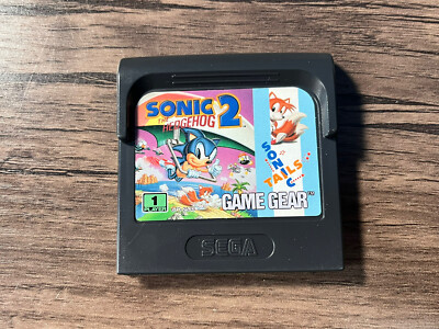 Jeu Sega Game Gear Sonic 2 En 1 - Version Boîte, Bon état, Pour Console Portable