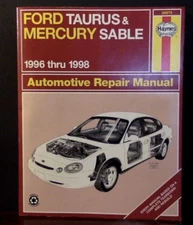 Haynes Automotive Repair Manual Ford Taurus & Mercury Sable 1996-1998 #36075