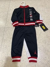 NWT NIKE AIR JORDAN "23" Track Suit 2 Pc Set Size 9 MOS White Red Black