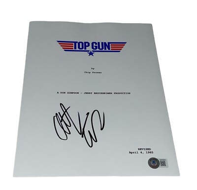 Anthony Edwards Signed Autograph Top Gun Full Script Screenplay Goose Beckett