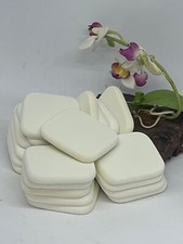 20x Cosmetic Makeup Foundation Applicator Square Sponge - White - Made in Korea