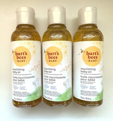 Burt's Bees Nourishing Baby Oil 5oz X3