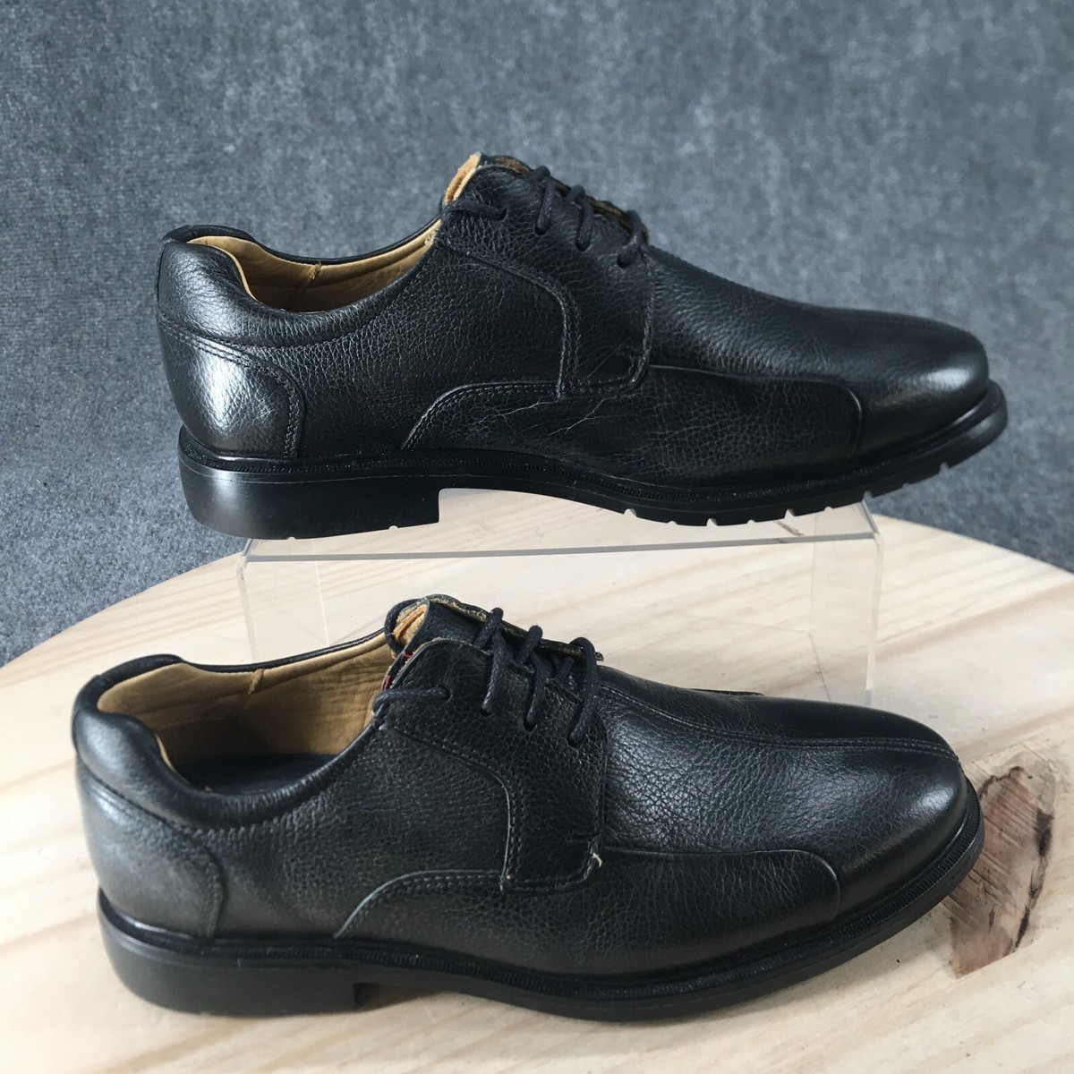 Studio Belvedere Dress Shoes Mens 7.5 Oxford Black Leather  display picture 3
