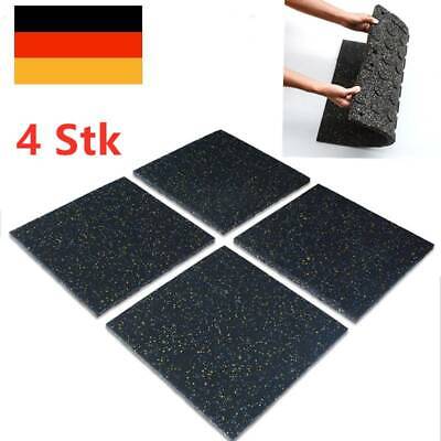 4Stück Unterlegmatte Bodenschutzmatte für Fitnessgeräte Bodenmatte 50x50x2.5CM