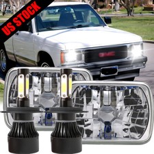 Pair For 82-93 Chevy S10 Blazer Gmc S15 7x65x7 Led Headlights Hilo Beam Pair For 82-93 Chevy S10 Blazer Gmc S15 7x65x7 Led Headlights Hilo Beam