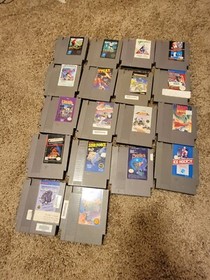 18 NES Nintendo Dragon Warrior Exodus Ultima TMNT Mario bros collection Lot 