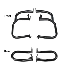 Front/Rear Black Engine Guard Crash Bar Fit For Honda Goldwing GL1800 2001-2017