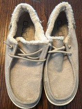 Hey Dude Wendy Funk Autumn Tan Sherpa Lined Women's SZ 8 Slip On Low Top Sneaker