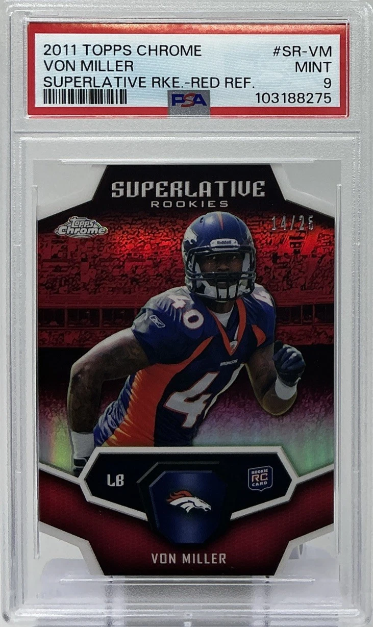 Von Miller Topps Chrome Superlative Rookies #SRVM Red Refractor