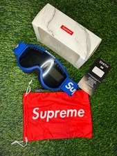 Supreme x Smith Ski Goggles Black Tinted Lens UV400 Adjustable w/ Red Bag
