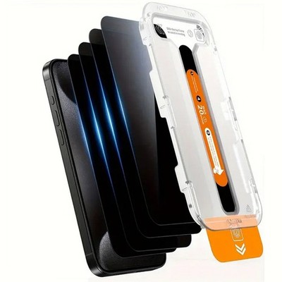 4-Pack Premium Privacy Screen Protector Anti-Spy for iPhone 14 15 16 17 Pro Max