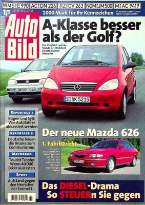 2) Auto Bild 26/1997 - Toyota Century 5.0 V12 mit  - Skoda Octavia GLX 1.6 mit 7