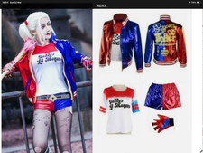 Harley Quinn Ladies Fancy Dress Halloween Suicide Squad Womens