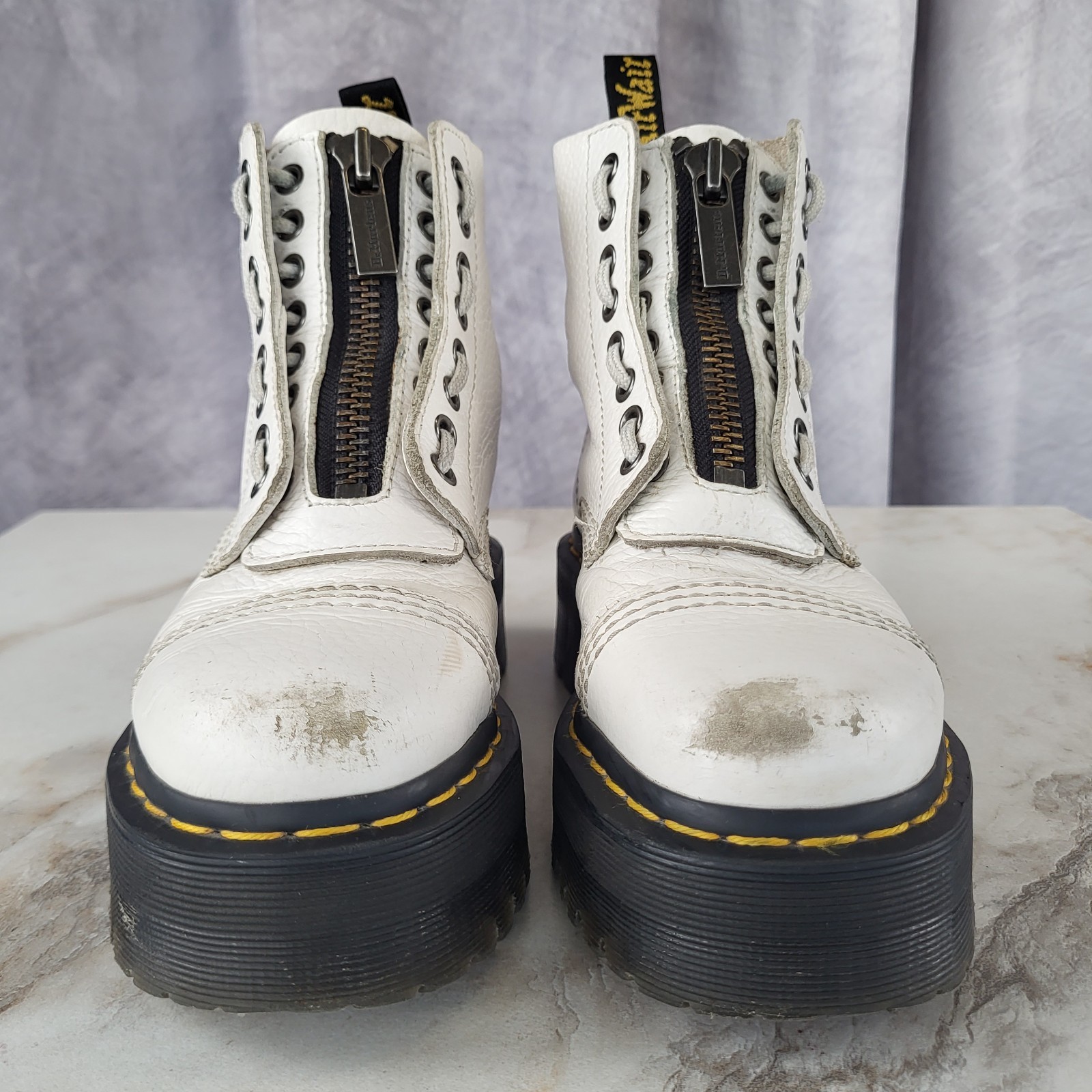 Dr. Martens Sinclair Cap Toe Zip Platform Boots W… - image 3
