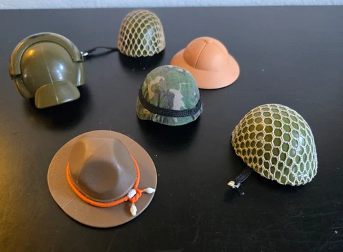 G.I. Joe Vintage Accessories: Set of 6 Misc. Hats