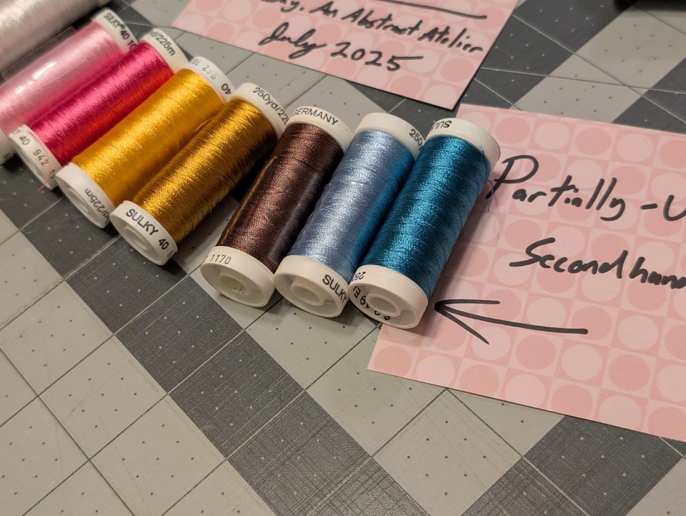 SULKY 40 Rayon LOT - 6 x NEW STOCK 8 x LIGHTLY USED 40wt 250yd Spools -US SELLER - Image 4 of 4