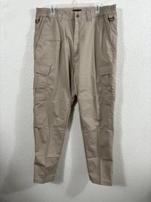 Galls Tac Force Tactical Pants Mens 36x34 Khaki Ripstop Cargo Duty Work TR2597