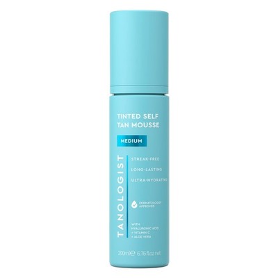 Tanologist Medium Self Tan Mousse, Tinted 6.76 Fl Oz (Pack of 1), Multicolor 