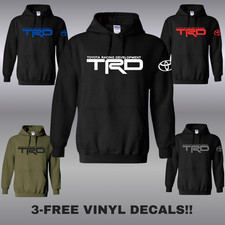 Toyota TRD Tundra Tacoma Racing Off Road Hoodie w FREE Vinyl Decals.