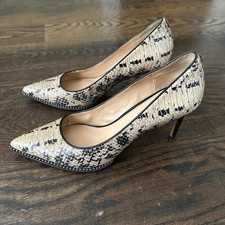 Coach Snakeskin Pointed Toe Pumps - Size 8B Heels