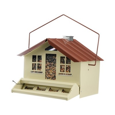8lb Squirrel-Be-Gone II Feeder Home with Chimney, Brown, Wild Bird