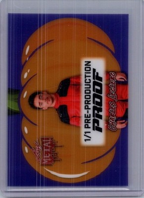 Charles Leclerc 2025 Leaf Metal Halloween 1/1 Pre Production Proof