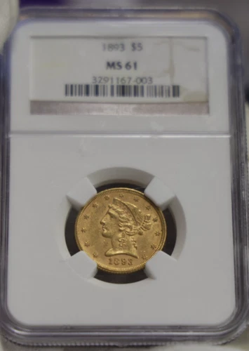 1893 Liberty Head Gold — photo from the most recent tracked eBay sale