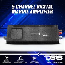 DS18 NXL-X1200.5D 2800 Watt 5-Channel Marine Class-D AMPLIFIER FREE SHIPPING