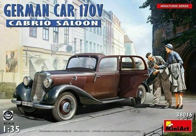 MiniArt German Passenger Car 170V Cabrio Saloon Bausatz 1:35 Kit Art. 38016