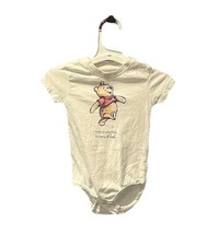 Disney Winnie the Pooh Graphic Print One Piece White Sz 6-9 mo