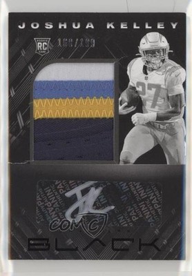 2020 Panini Black 168/199 Joshua Kelley #236 RPA Rookie Patch Auto RC 08rj