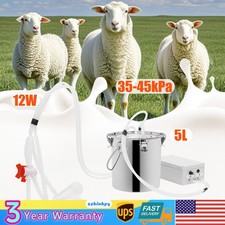 Goat Milking Machine Goat Milker 5 L Stainless Steel Bucket for Cows Milker