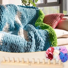 2x Chunky Knitting Loom Wooden Hand Knitting Kit