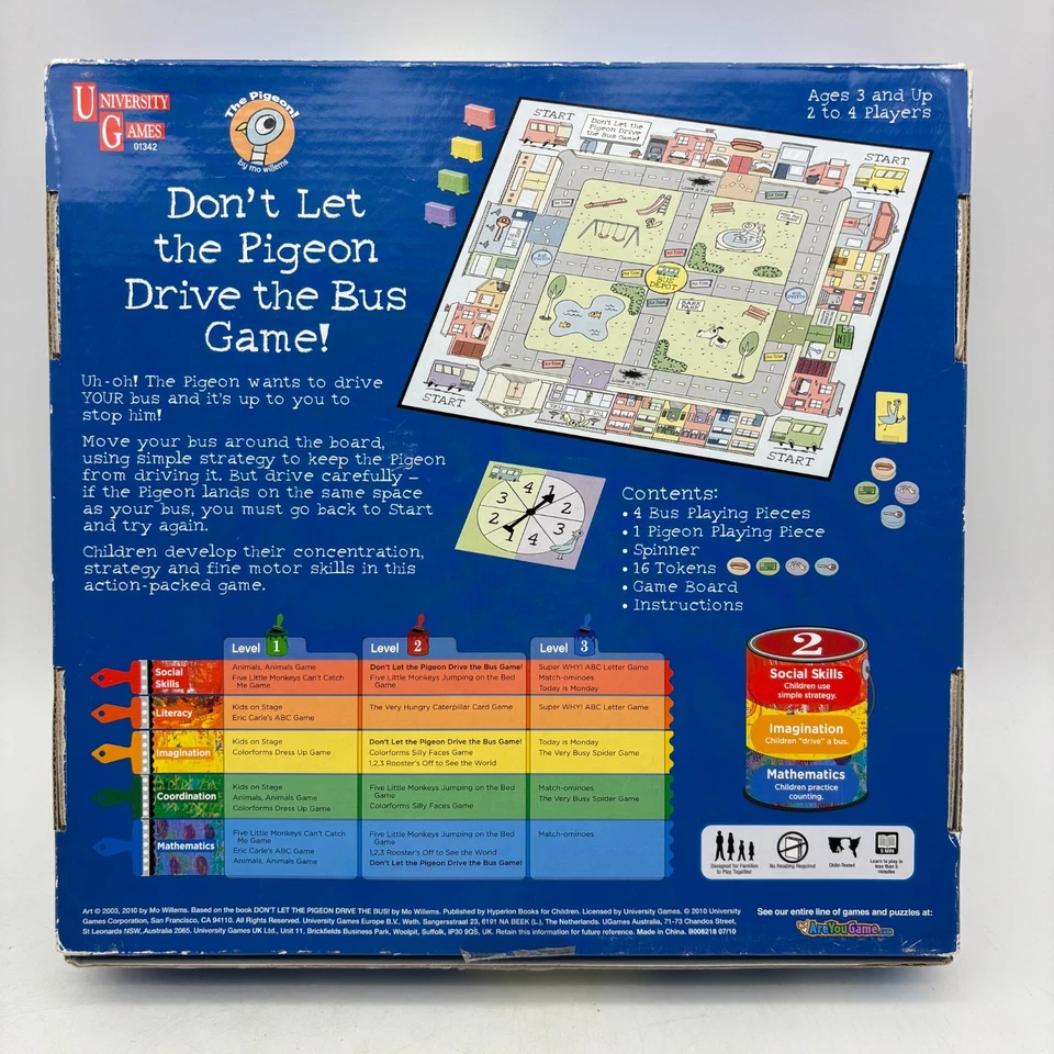 Don't Let the Pigeon Drive the Bus Game COMPLETE University Games 2010 - Image 2 of 4