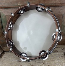 Vintage Tambourine JAPAN NICE 10 INCH Music Instrument Drum Pad