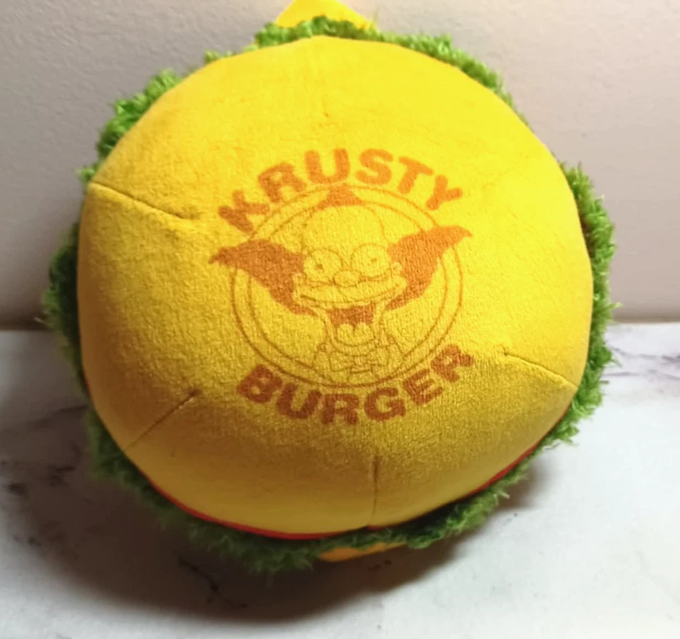 The Simpsons Krusty Burger Plush Stuffed Toy Universal Studios 7x4 Inches Mini! - Image 3 of 4