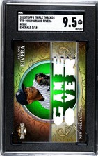 2013 Topps Triple Threads Mariano Rivera SGC 9.5 Mint+ Jersey Relic Emerald /18
