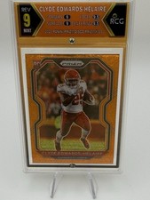 2020 Panini Prizm Disco Prizm Rookie #328 Clyde Edwards-Helaire RCG 9 Chiefs