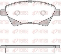 Remsa 0976.20 Bremsbelagsatz, Scheibenbremse FüR Renault