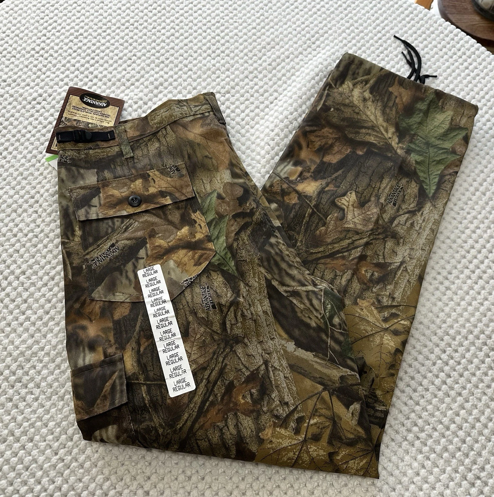 Bill Jordan’s Advantage Timber Men’s 38x31 Camo Pants Adjustable Waist NWT
Opens in a new window or