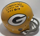 JERRY KRAMER Signed Full Size TK Suspension Packers Helmet AUTO w/ Scripts - JSA