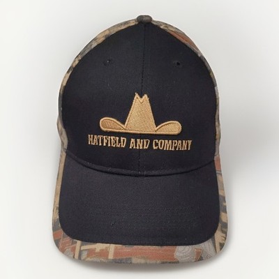 Hatfield and Company Baseball Cap Hat Camo Hook and Loop OS Embroidered