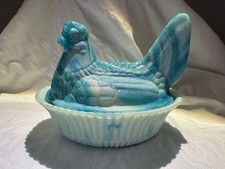 Boyd Art Glass 5 Inch Hen on Nest