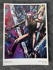 Walter Womacka: "Endlich frei…1993“ Karte Postkarte Künstlerkarte kein Ölbild