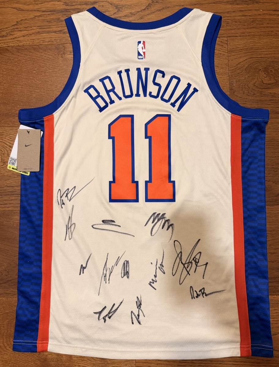 2025-26 New York Knicks Team Signed City Jersey OG ANUNOBY KAT