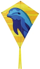 Kite Dolphin Diamond Shape Single Line Kite Winder & String SKD-01230 *