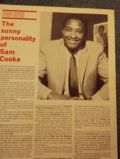  Sk112 Ephemera 1965 Picture Article Sam Cooke LP Review 