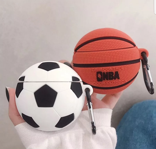 CUSTODIA COVER CALCIO BASKET PER CUFFIE AIRPODS | eBay